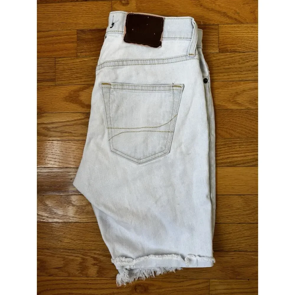 Hollister Men’s Skinny Denim Shorts W29 Light Wash Distressed Epic Flex 9